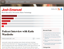 Tablet Screenshot of joshemanuel.com